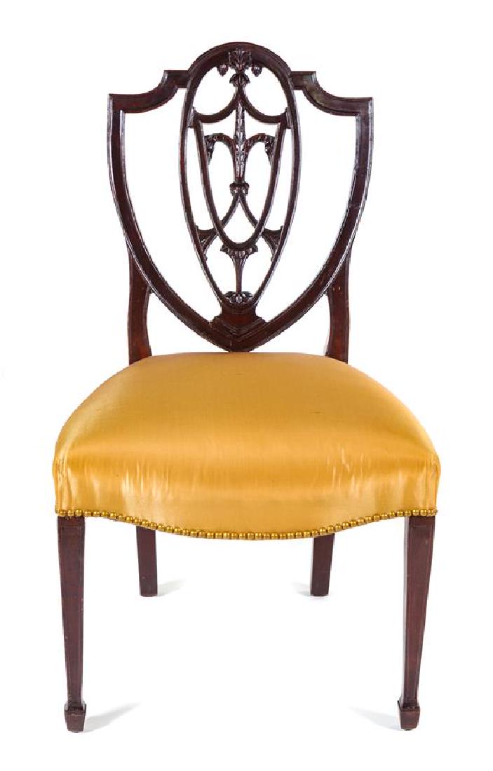 A Hepplewhite Style Mahogany Side Chair Height 36 3/4 (1 of 2)