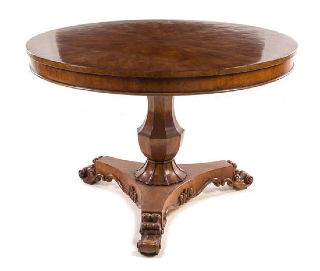 A Regency Style Walnut Center Table Height 33 3/4 x (1 of 1)