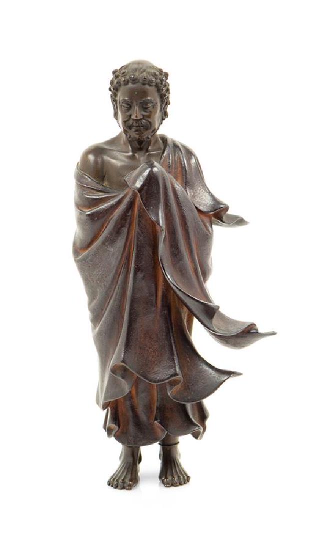 A Japanese Bronze Figure Height 10 1/4 inches. (1 of 1)