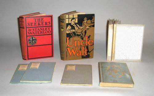 8 vols. (Bradley, Will, designer): Hall, Tom. Whe: 8 vols. (Bradley, Will, designer): Hall, Tom. When Hearts are Trumps. New York: Stone & Kimball, (1896). 5th ed. 12mo, orig. slate-blue cloth, gilt, t.e.g.; light edge wear. * Rubaiyat of Omar Khayyam