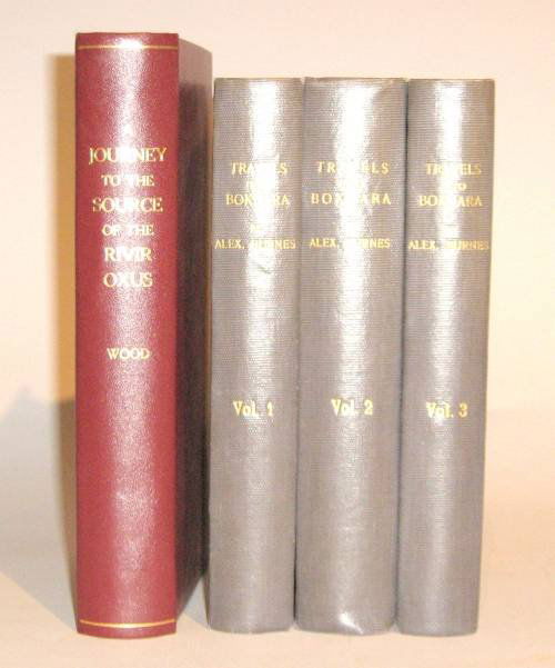 4 vols. Indian Subcontinent - Description & Trave: 4 vols. Indian Subcontinent - Description & Travel: Burnes, Lieut Alexander. Travels into Bokhara. London: John Murray, 1834. 1st ed. 3 vols. 8vo, modern buckram. With 2 (numismatic) plates (of 8). Pl