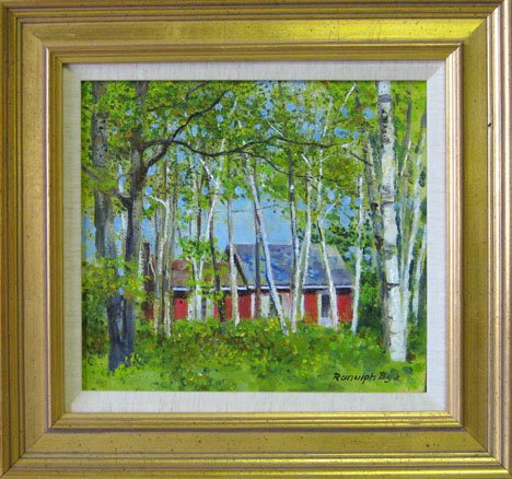 RANULPH BYE, (AMERICAN 1916-2003), BIRCHES"": RANULPH BYE (AMERICAN 1916-2003) BIRCHES" Signed bottom right, inscribed with title and date stretcher, oil on canvas 10 x 11 in."