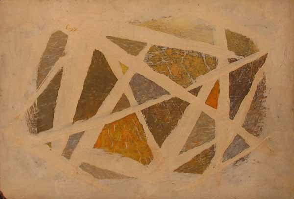 EMLEN ETTING, (AMERICAN 1905-1993), PAVEMENT"": EMLEN ETTING (AMERICAN 1905-1993) PAVEMENT" Signed, oil on board 10 7/8 x 14 7/8 in. and 10 1/8 x 12 1/4 in. PROVENANCE: Midtown Galleries, New York, New York."