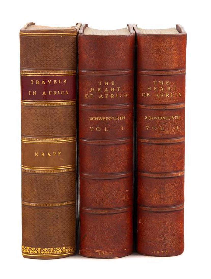 * [AFRICAN EXPLORATION - GERMAN]. SCHWEINFURTH, Georg: * [AFRICAN EXPLORATION - GERMAN]. SCHWEINFURTH, Georg August (1836-1925). The Heart of Africa: Three Years' Travels and Adventures in the Unexplored Regions of Central Africa. From 1868 to 1871. Londo