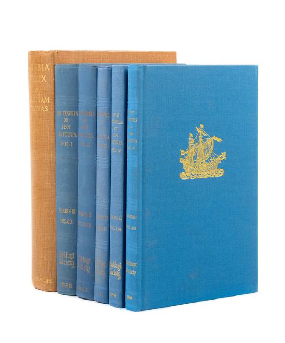 * [ARABIA AND THE MIDDLE EAST]. THOMAS, Bertram: * [ARABIA AND THE MIDDLE EAST]. THOMAS, Bertram (1892-1950). Arabia Felix: Across the Empty Quarter of Arabia. London: Jonathan Cape, 1932. 8vo. 3 maps (one folding), numerous plates, many photographi