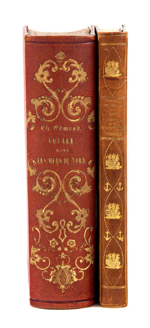 * [ARCTIC EXPLORATION - FRENCH]. CHOJECKI, Karol Edmond: * [ARCTIC EXPLORATION - FRENCH]. CHOJECKI, Karol Edmond (1822-1899). Voyages dans les Mers du Nord a bord de la corvette La Reine Hortense. Paris: Michel Lévy Frères, 1857. 8vo. 2 folding maps, nume