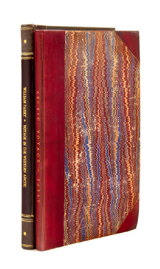 * [ARCTIC EXPLORATION - PARRY]. Letters Written During: * [ARCTIC EXPLORATION - PARRY]. Letters Written During the late Voyage of Discovery in the Western Arctic Sea. London: Printed for Sir Richard Phillips, 1821. 8vo. Folding map, 3 engraved plates. Mode