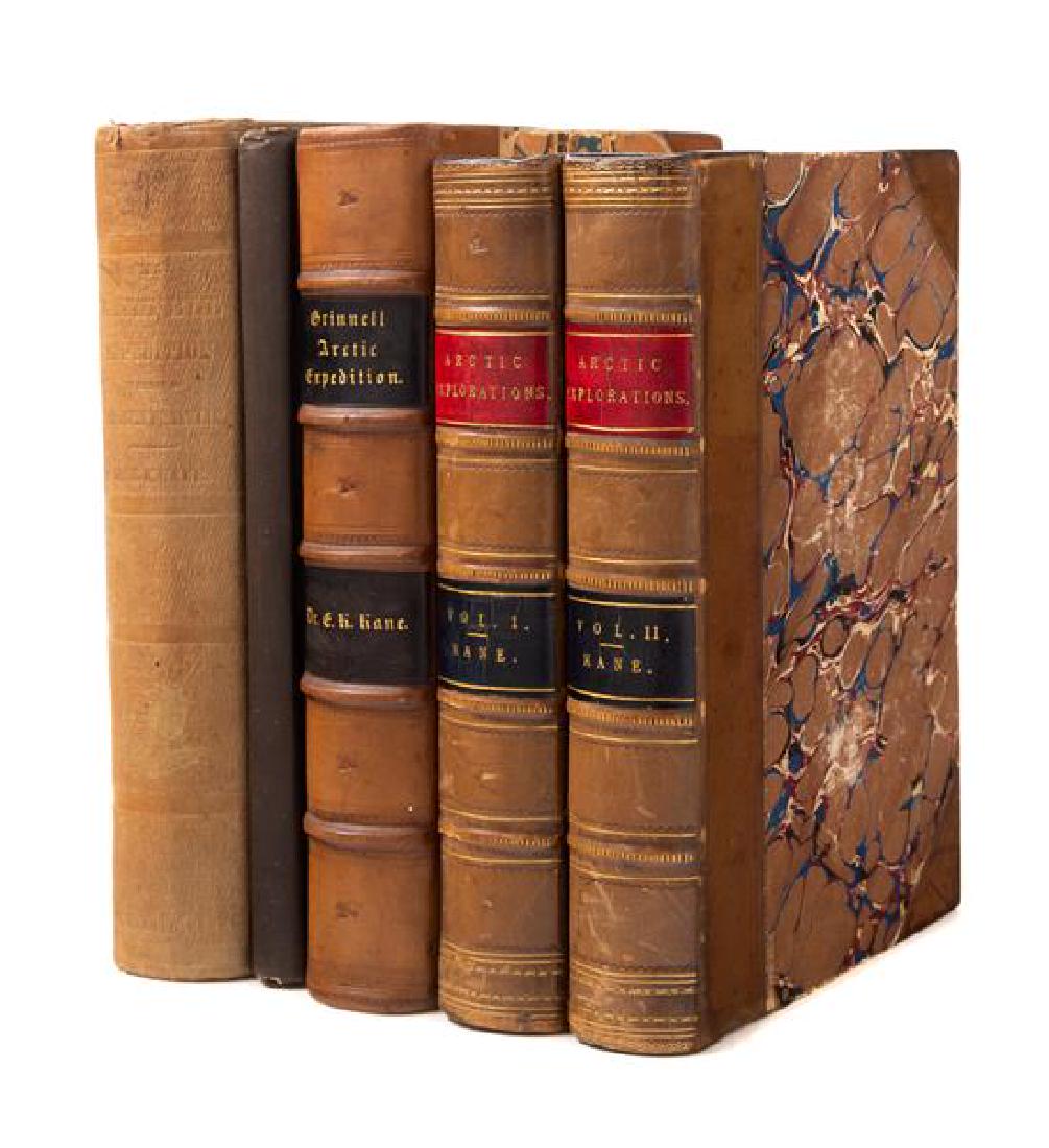 * [GRINNELL EXPEDITION]. A group of 4 works,: * [GRINNELL EXPEDITION]. A group of 4 works, comprising: KANE, Elisha Kent (1820-1857). Arctic Explorations. "The U. S. Grinnell Expedition in Search of Sir John Franklin...." New York: Harper & Broth