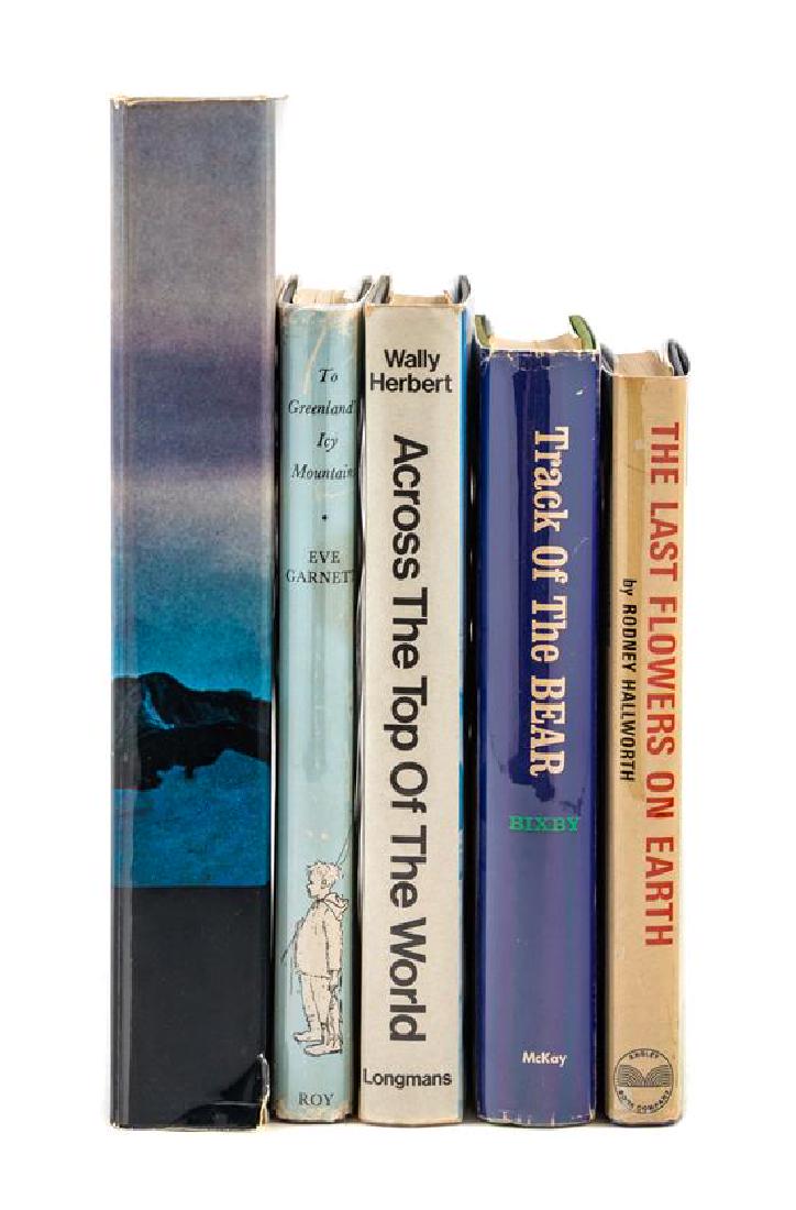 * [ARCTIC]. A group of 20 works, including:: * [ARCTIC]. A group of 20 works, including: BIXBY, William. Track of the 'Bear'. New York: 1965. FIRST EDITION. -- FRISTRUP, Borge. The Greenland Ice Cap. Seattle: ca 1966. -- GARNETT, Eve. To Greenla