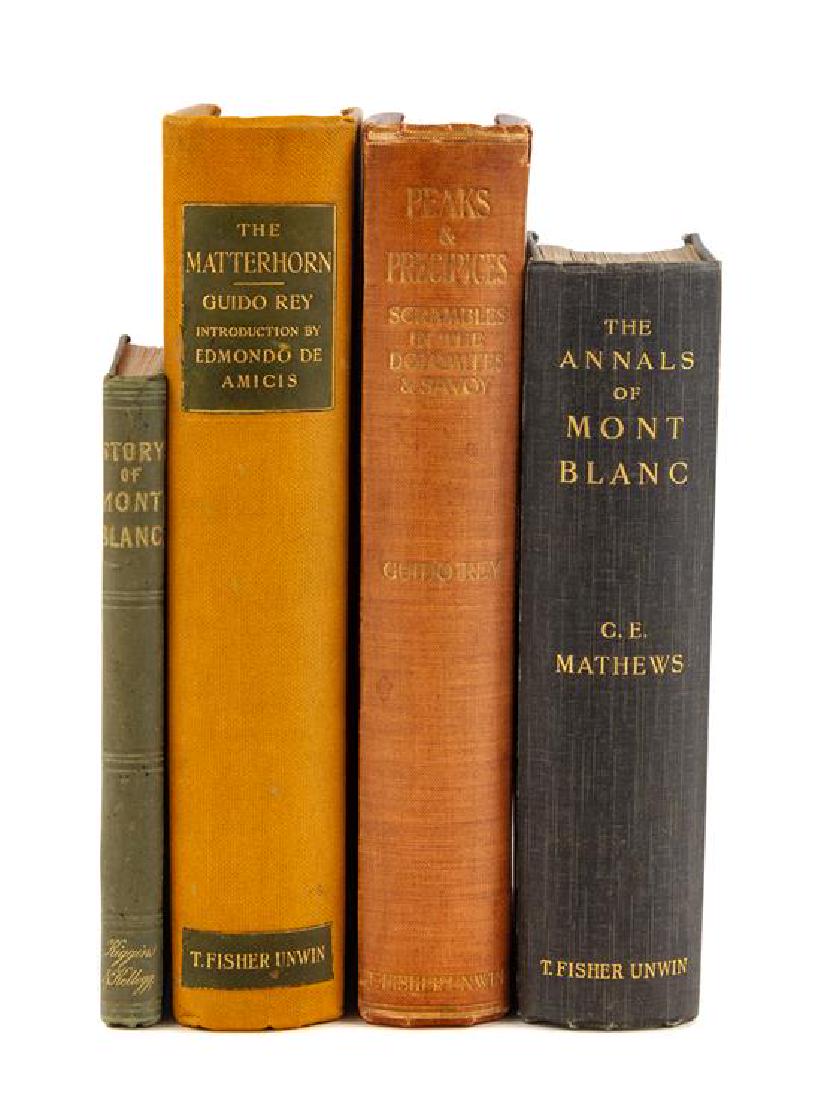 * [THE ALPS]. A group of 4 works, comprising:: * [THE ALPS]. A group of 4 works, comprising: SMITH, Albert Richard (1816-1860). The Story of Mont Blanc. New York: Kiggins and Kellogg, 1854. 8vo. Engraved frontispiece, engraved title-page. Second U