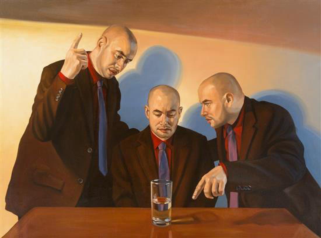 * Kenney Mencher, (American, b. 1965), Two Schools, (1 of 1)