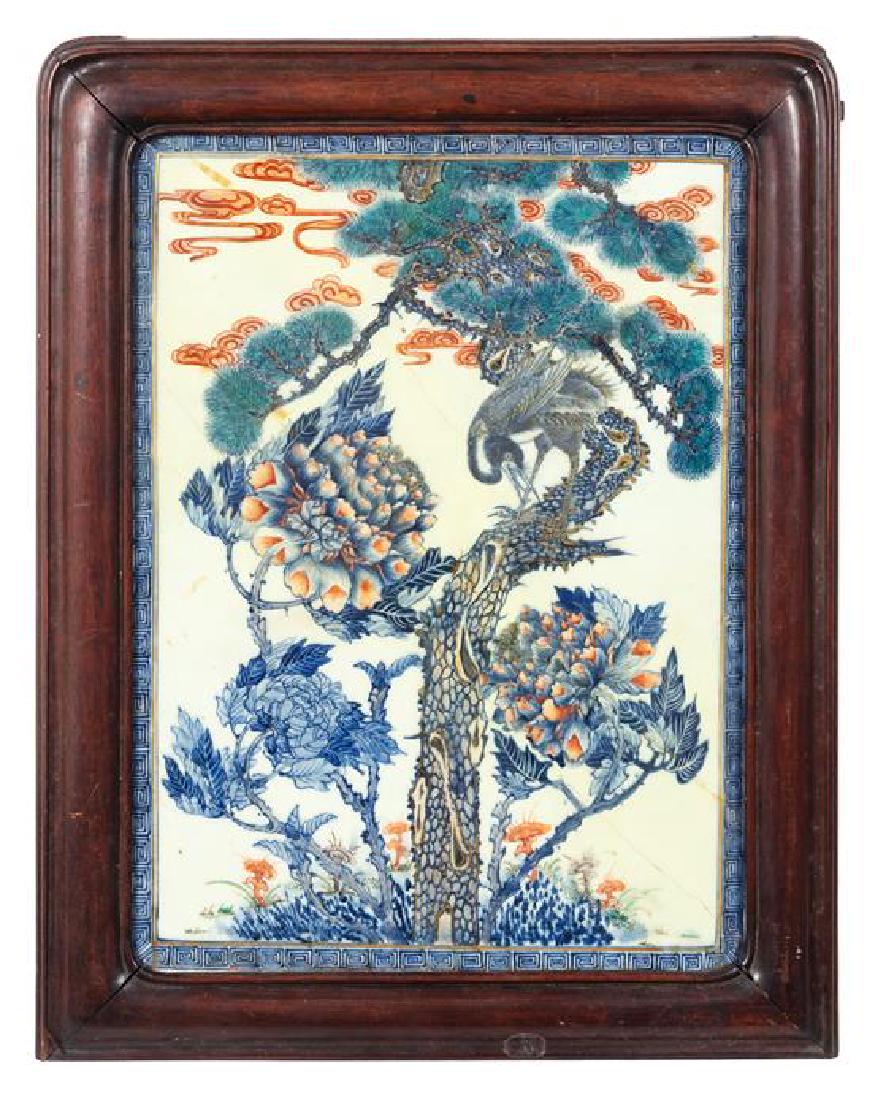 A Doucai Porcelain Plaque 17 1/4 x 12 1/2 inches (1 of 1)