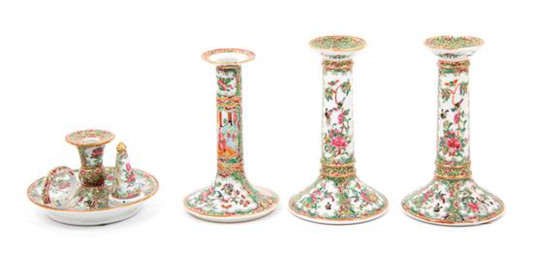 * Four Chinese Export Canton Famille Rose Porcelain (1 of 1)