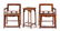 A Pair of Hardwood Low-Back Armchairs, Meiguiyi,and a