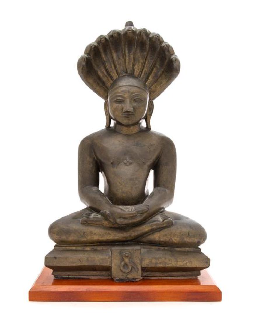 * An Indian Bronze Figure of Mucalinda Height 14 (1 of 1)