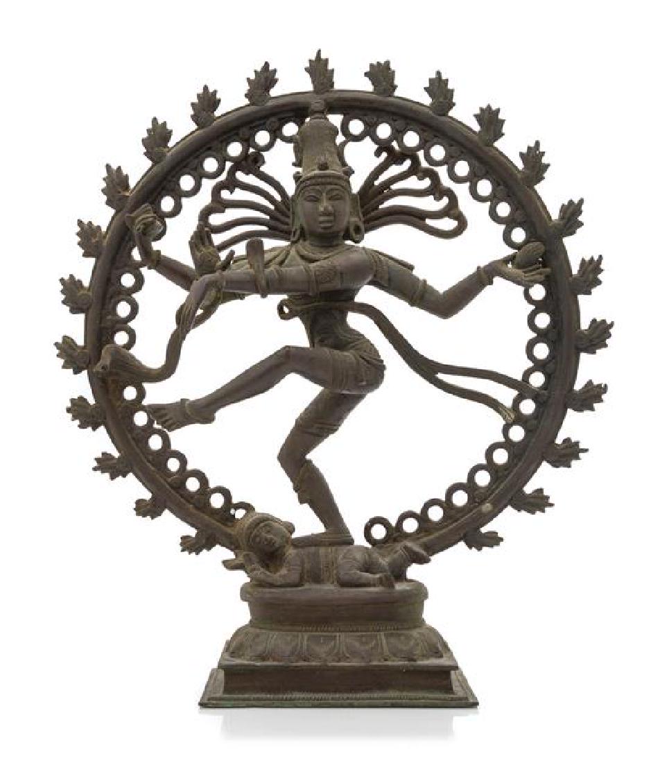 A South Indian Bronze Figure of Nataraja Height 14 3/4 (1 of 1)