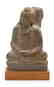 A Gandharan Gray Schist Figure of Seated Buddha Height