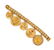 A 14 Karat Yellow Gold Charm Bracelet with Five