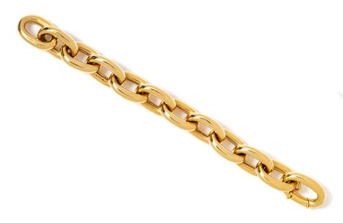 * An 18 Karat Yellow Gold Link Bracelet, 83.70 dwts. (1 of 1)