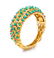 An 18 Karat Yellow Gold, Turquoise, Diamond and