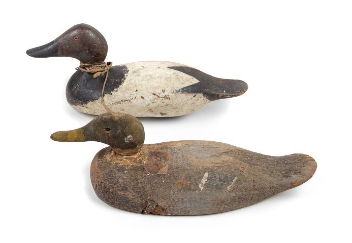 Two Wooden Duck Decoys Various sizes. (1 of 1)