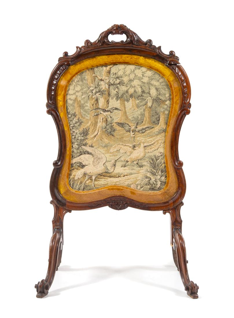 A Louis XV Style Rosewood Fire Screen Height 43 1/2 (1 of 1)