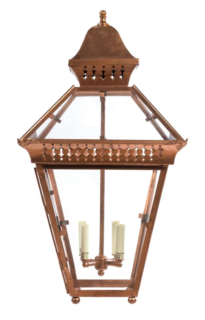 A Pair of Large Victorian Style Copper Lanterns Height (1 of 1)