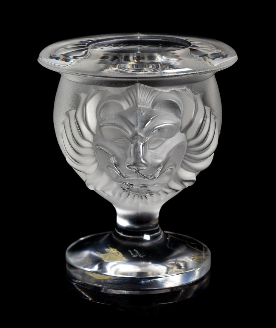 * Lalique, , Tete de Lion vase (1 of 2)