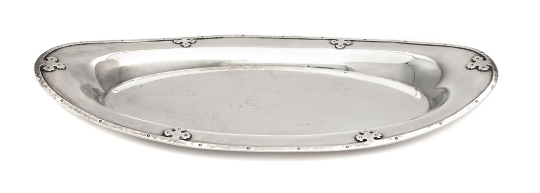 An American Silver Bread Dish, R. Wallace & Son., (1 of 2)