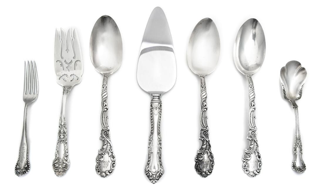 A Group of Seven American Silver Flatware Articles, (1 of 1)