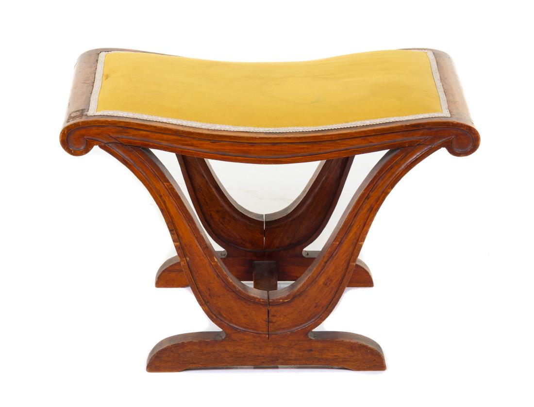 A Regency Style Stool Height 15 1/4 x width 23 1/2 x (1 of 1)