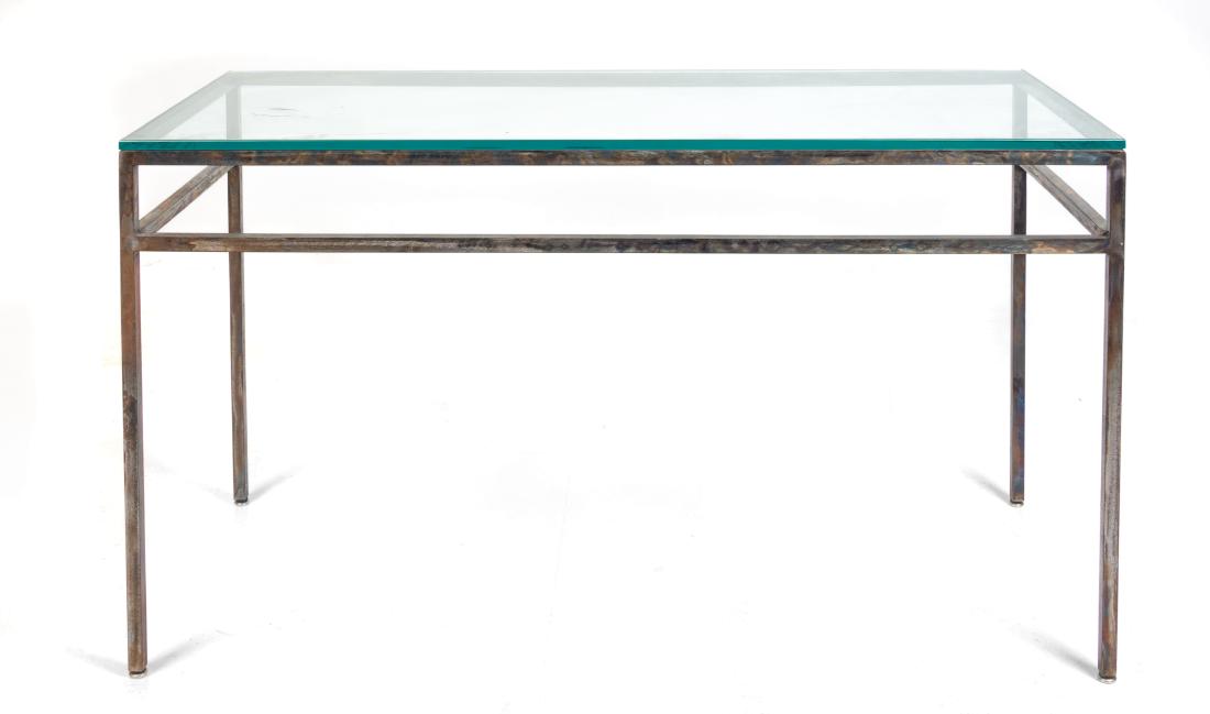 * A Contemporary Cast Metal Occasional Table Height 27 (1 of 1)