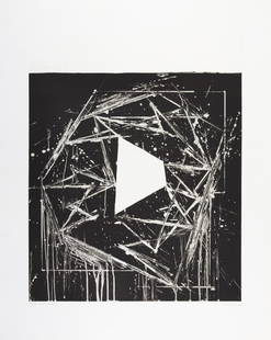 * Mel Bochner, (American, b. 1940), White Island, 1985: * Mel Bochner (American, b. 1940) White Island, 1985 aquatint numbered W.P. 6/12, signed, titled and dated in pencil Plate: 29 1/2 x 22 3/4 inches. Estimate $300-500 Property from the Collection of th