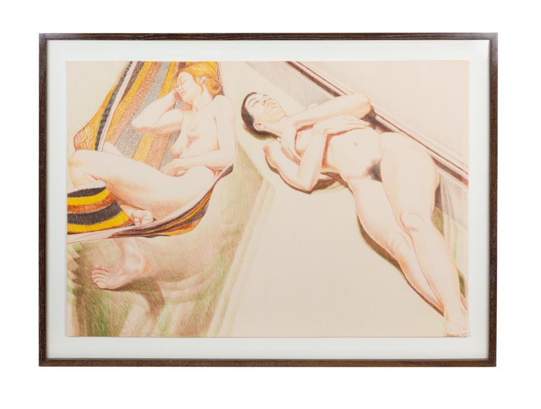 Philip Pearlstein, (American, b. 1924), Two Nudes with (1 of 1)