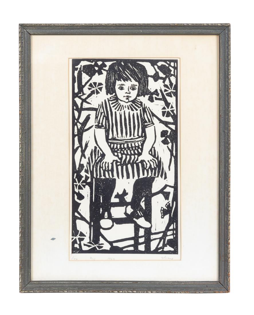 Phyllis Sloane, (American, 1921-2009), Seated Girl, (1 of 1)