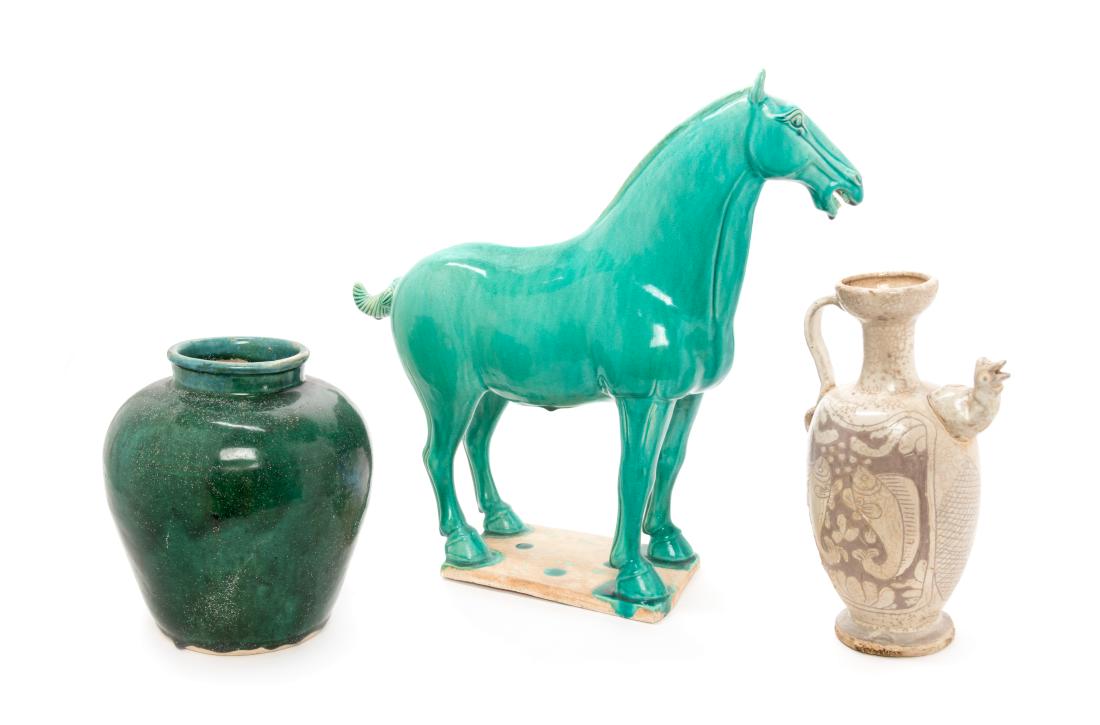 Three Chinese Porcelain Articles Height of tallest 16 (1 of 1)