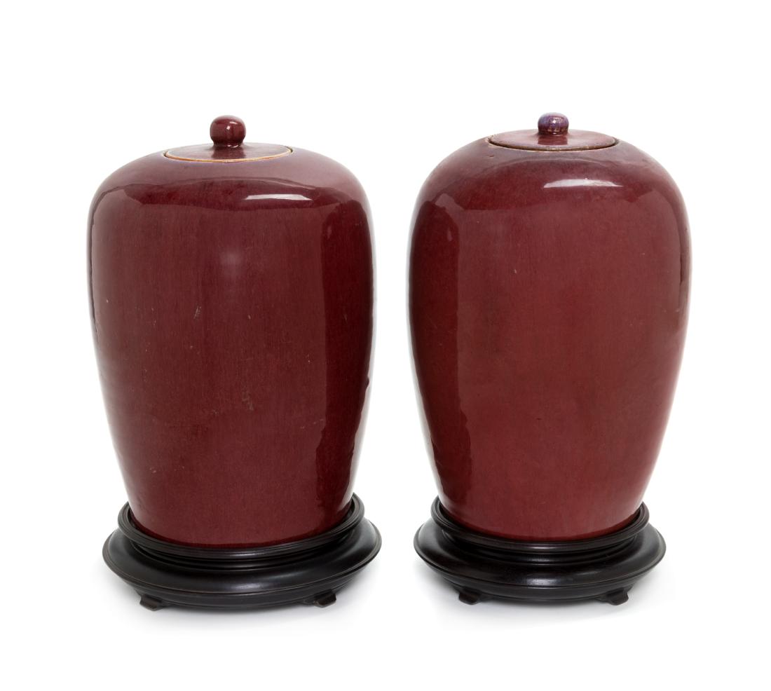 * A Pair of Chinese Sang-de-Boeuf Porcelain Covered (1 of 1)