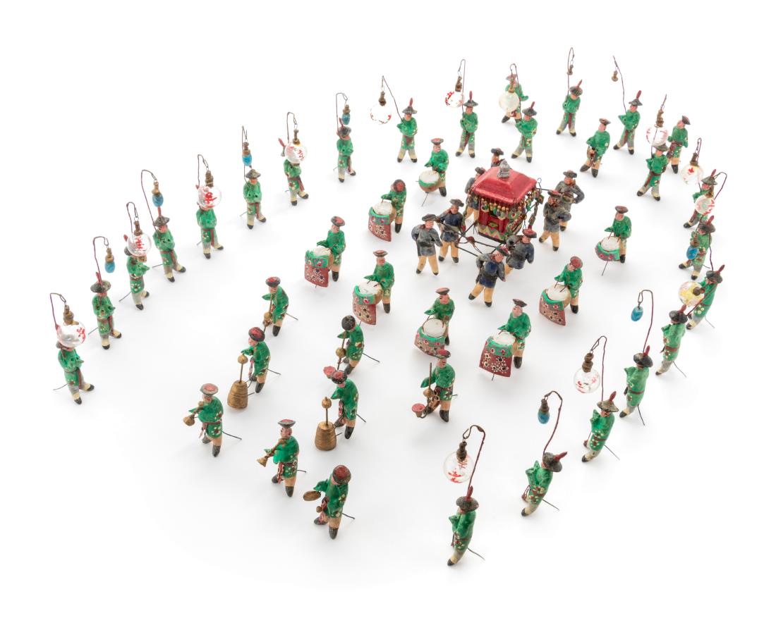 A Set of Chinese Ceramic Figures Depicting a Wedding (1 of 1)