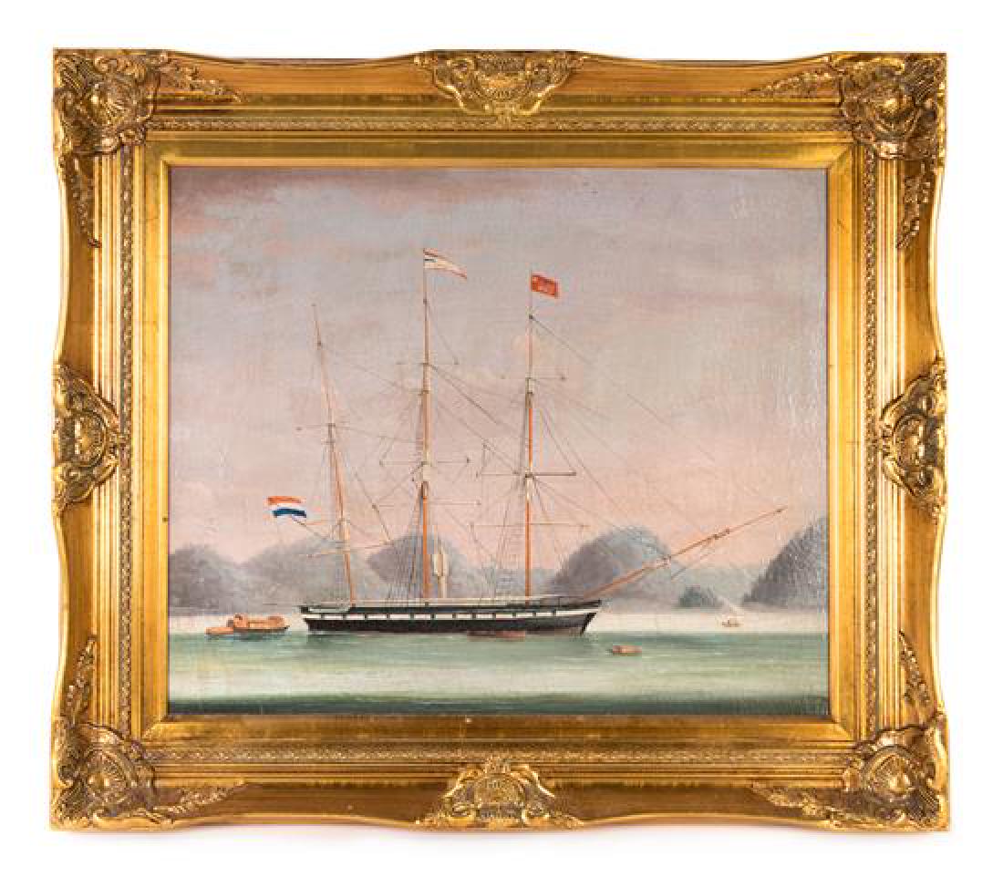 A Chinese Export Painting, , Ships (1 of 1)