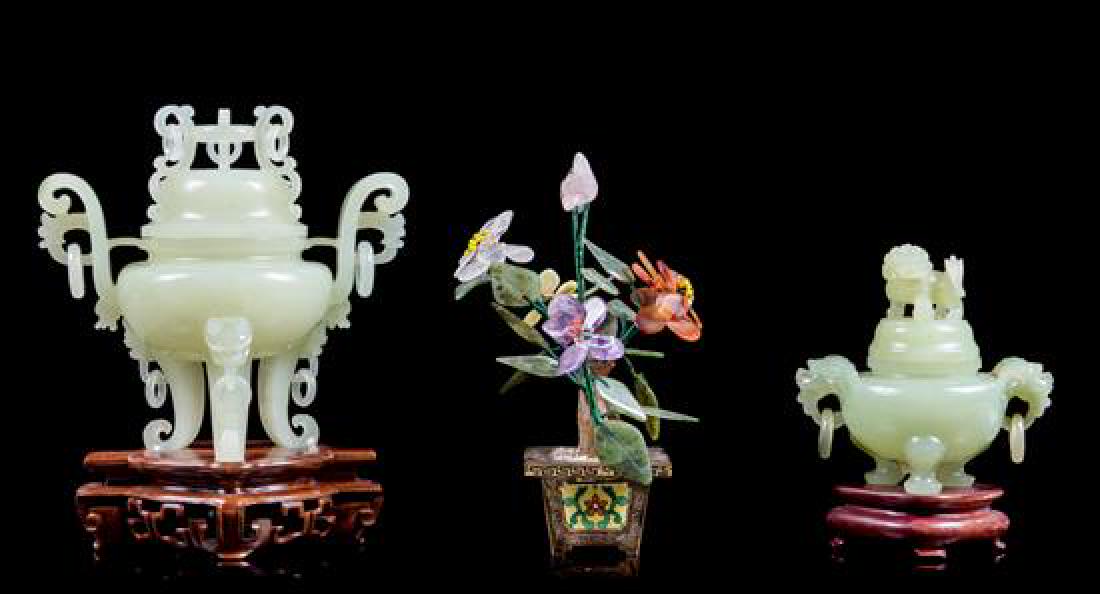 Three Chinese Hardstone Articles Height of Largest 6 (1 of 1)