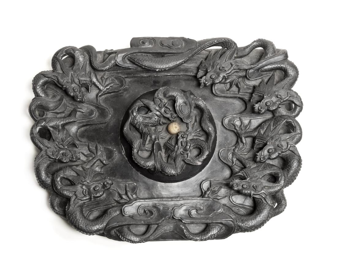 A Large Chinese Inkstone Length 14 1/4 inches. (1 of 1)