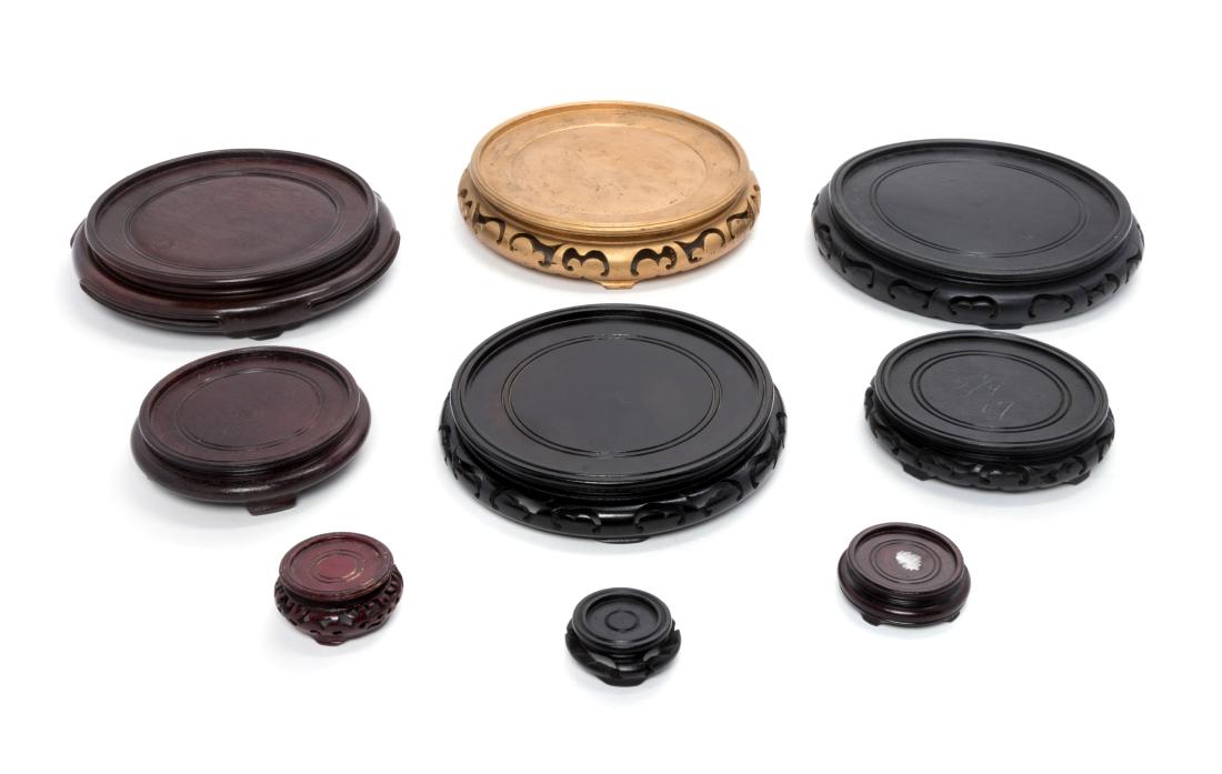 Twenty-Eight Chinese Hardwood Stands (1 of 1)