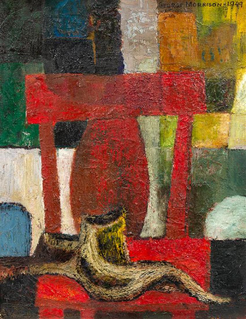 George Morrison, (American, 1919-2000), The Red Chair, (1 of 1)