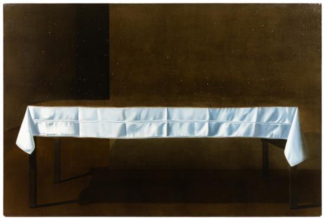 * David Klamen, (American, b. 1961), Constellation,: * David Klamen (American, b. 1961) Constellation, 1996 oil on linen signed Klamen and dated (verso) 48 x 72 inches. Estimate $4,000-6,000 Property from the Estate of Billie Ross, Chicago, Illinois