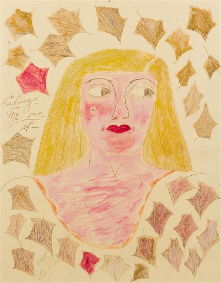 Lee Godie, (American, 1908-1994), Chicago We Own It (1 of 1)