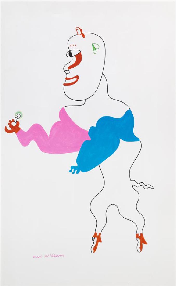 Karl Wirsum, (American, 1939), Untitled (Glow Worm) (1 of 1)