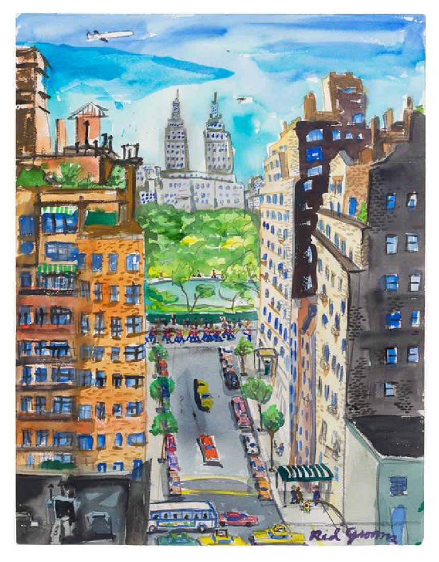 Red Grooms, (American, b. 1937), View of Woody Allen's (1 of 1)