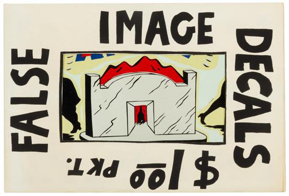 The False Image (Roger Brown, Eleanor Dube, Phil Hanson: The False Image (Roger Brown, Eleanor Dube, Phil Hanson and Christina Ramberg) (American, 20th century) False Image Decals, 1969 commercially produced screenprints overall: 9 3/4 x 6 1/2 inches. Estim