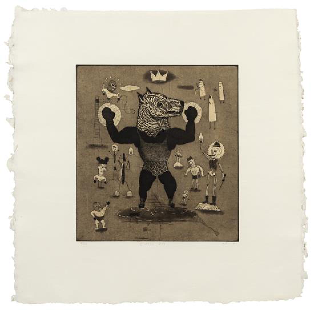 Tony Fitzpatrick, (American, b. 1958), Circus Dog, 1991 (1 of 1)