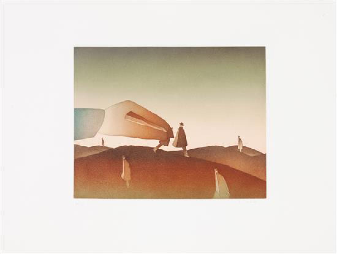 Jean-Michel Folon, (Belgian, 1934-2005), Qui?, 1979 (1 of 1)